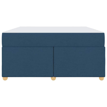 Struttura del letto con materasso Blu 140 x 200 cm Tessuto