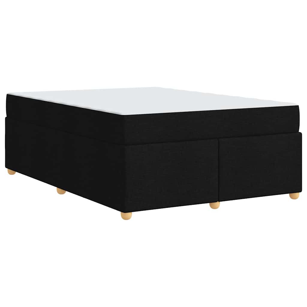 Struttura del letto con materasso Nero 160 x 200 cm Tessuto | homemem39