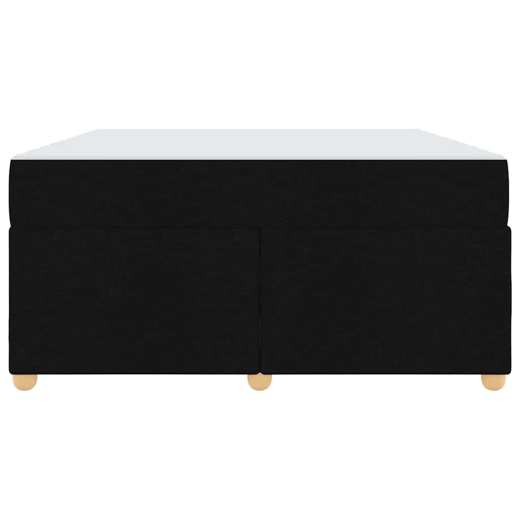 Struttura del letto con materasso Nero 160 x 200 cm Tessuto | homemem39