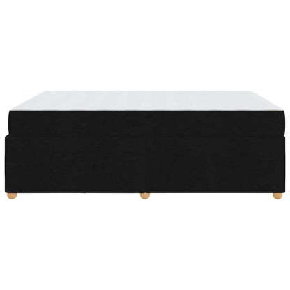 Struttura del letto con materasso Nero 160 x 200 cm Tessuto | homemem39