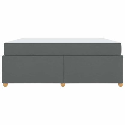 Struttura del letto Grigio scuro 180 x 200 cm Tessuto