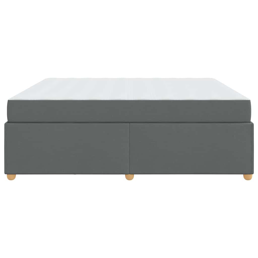Struttura del letto Grigio scuro 180 x 200 cm Tessuto
