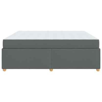 Struttura del letto Grigio scuro 180 x 200 cm Tessuto
