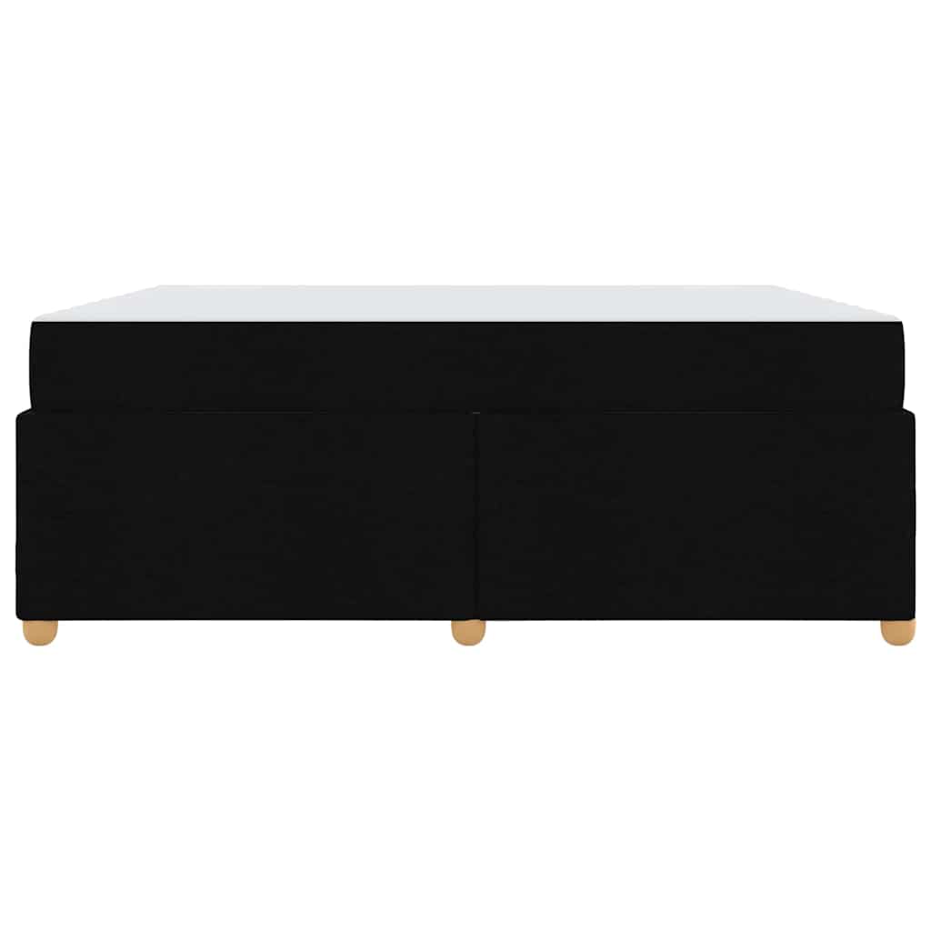 Struttura del letto con materasso Nero 180 x 200 cm Tessuto