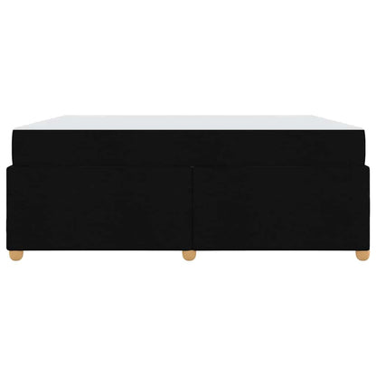 Struttura del letto con materasso Nero 180 x 200 cm Tessuto