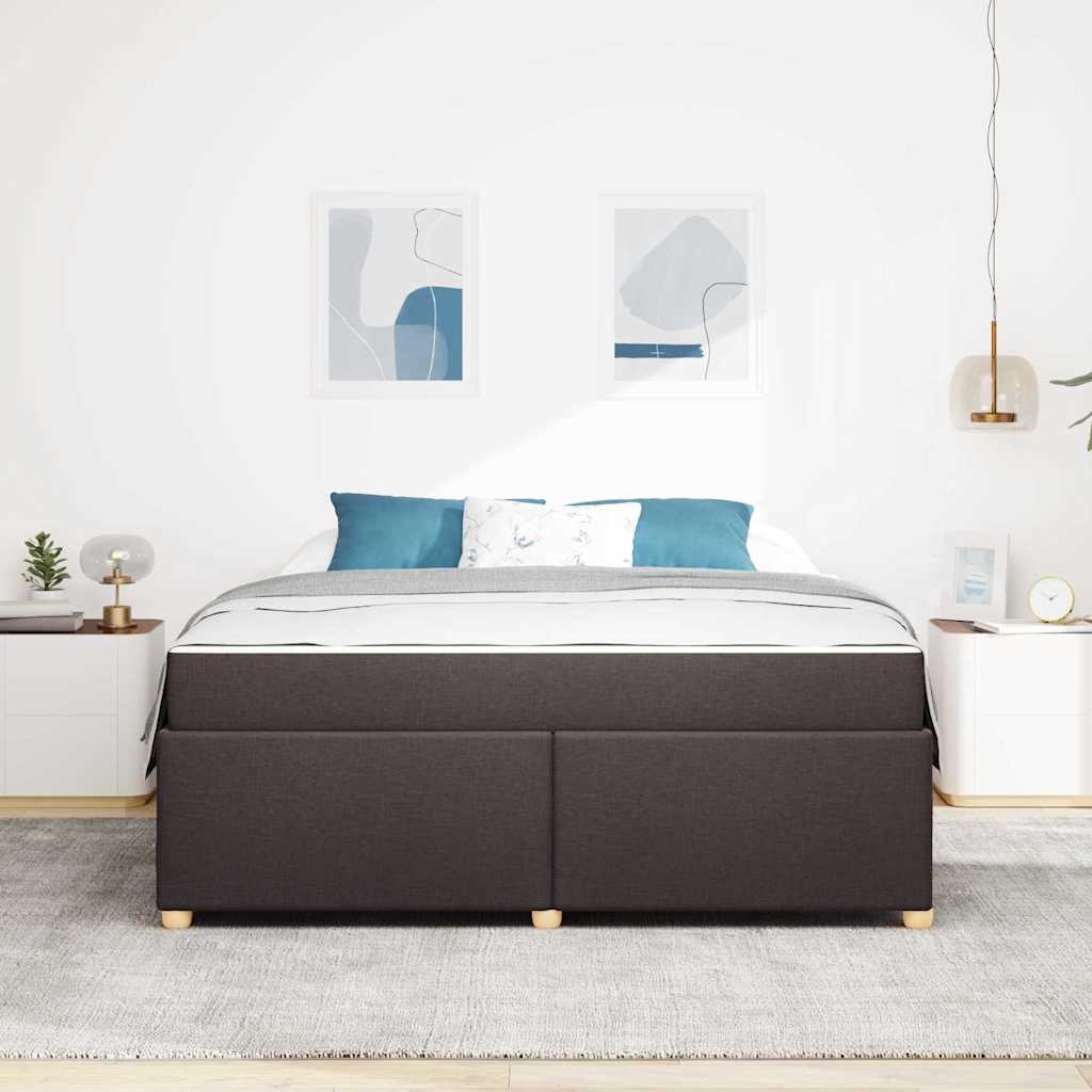 Struttura del letto Marrone Scuro 180 x 200 cm Tessuto | homemem39