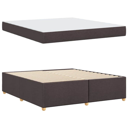 Struttura del letto Marrone Scuro 180 x 200 cm Tessuto | homemem39