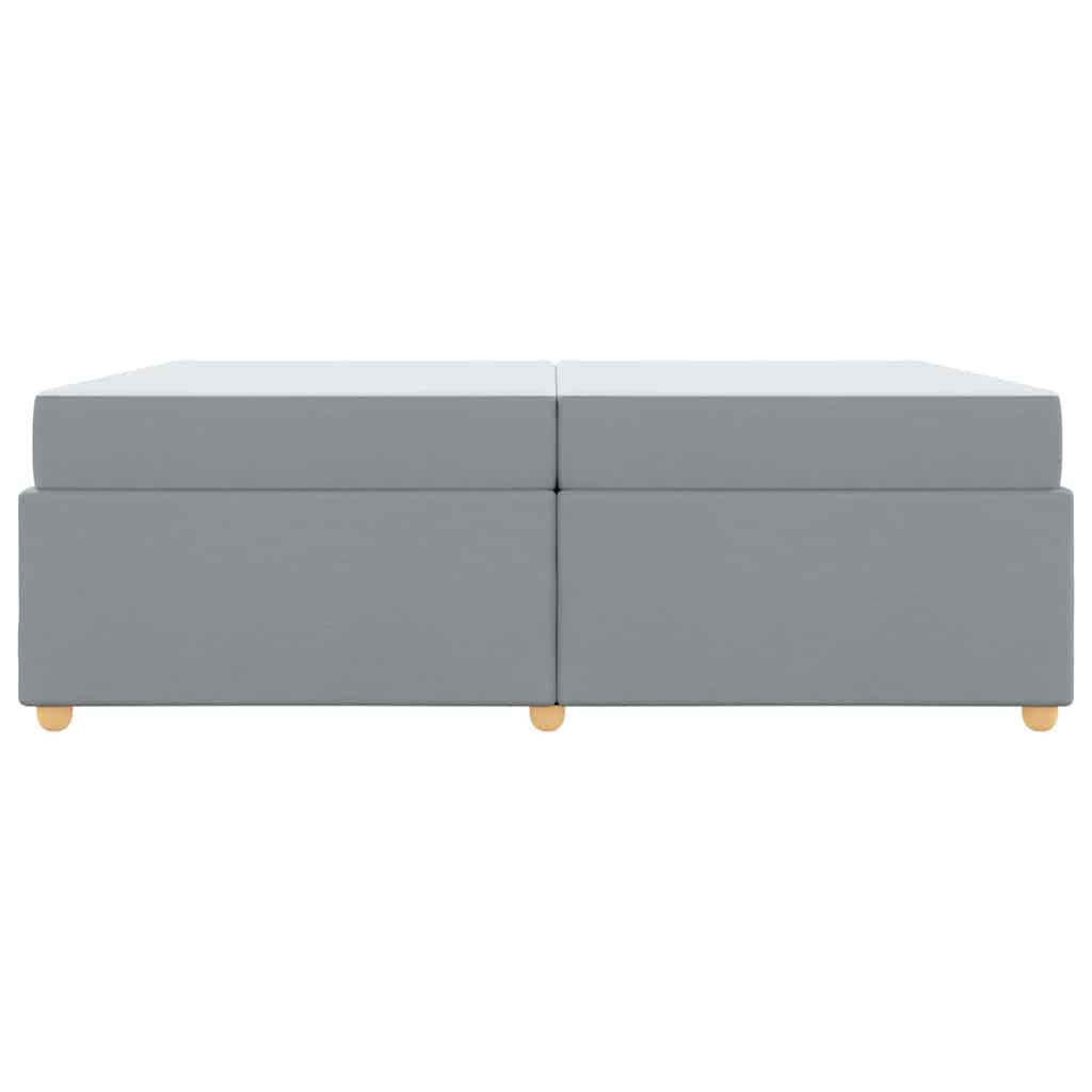 Struttura del letto Grigio chiaro 200 x 200 cm Tessuto