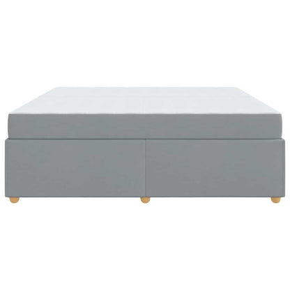 Struttura del letto Grigio chiaro 200 x 200 cm Tessuto