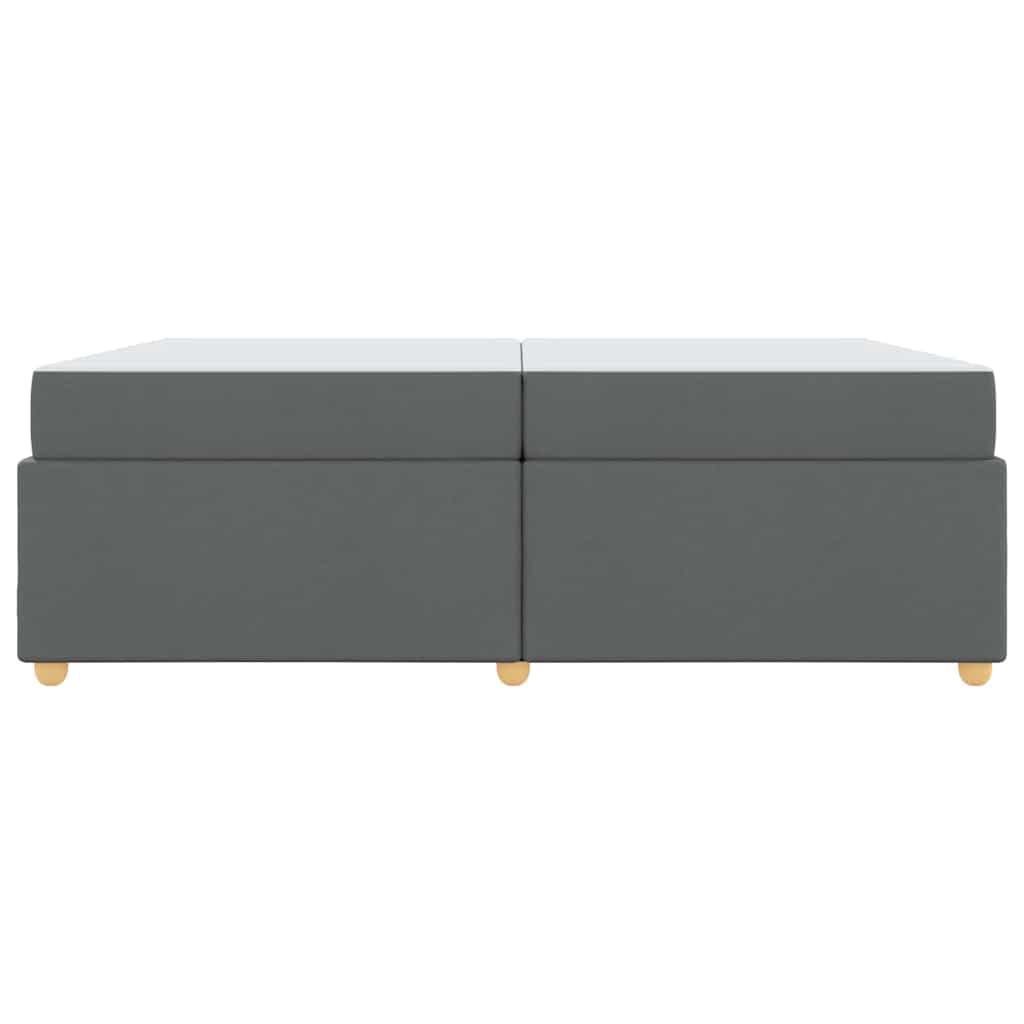 Struttura del letto Grigio scuro 200 x 200 cm Tessuto