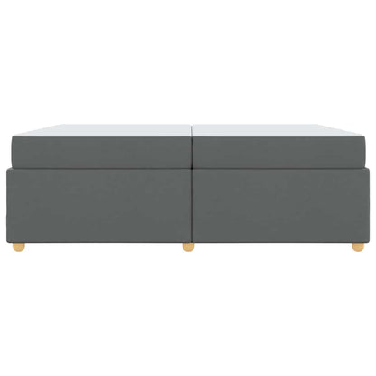 Struttura del letto Grigio scuro 200 x 200 cm Tessuto