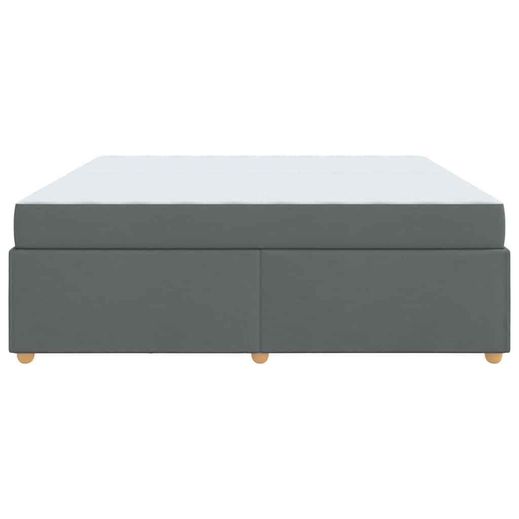 Struttura del letto Grigio scuro 200 x 200 cm Tessuto