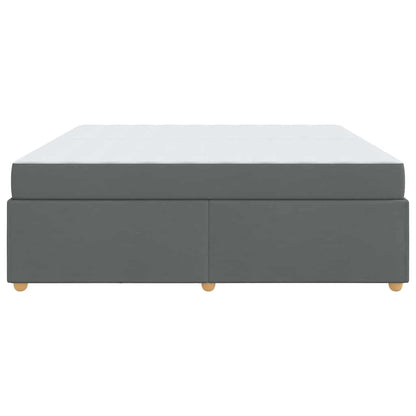 Struttura del letto Grigio scuro 200 x 200 cm Tessuto