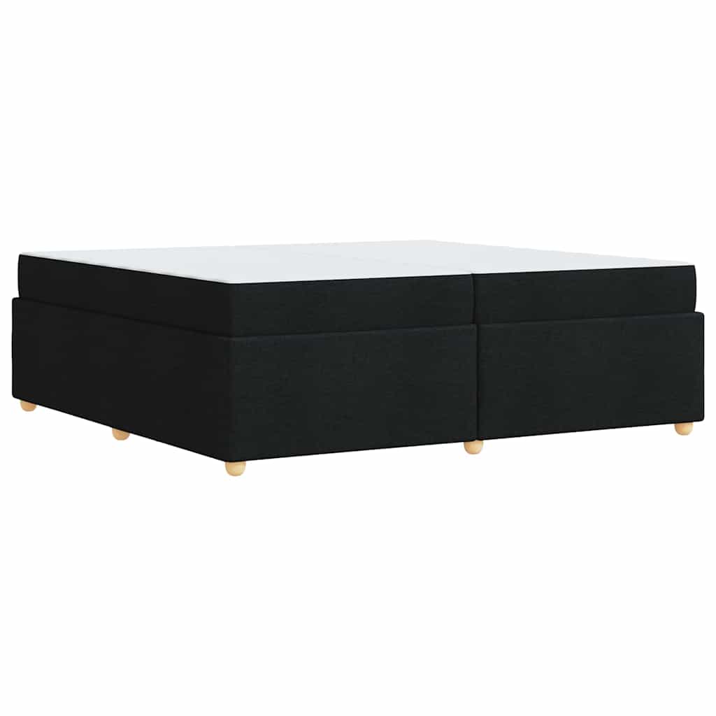 Struttura del letto con materasso Nero 200 x 200 cm Tessuto