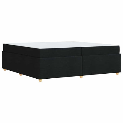Struttura del letto con materasso Nero 200 x 200 cm Tessuto