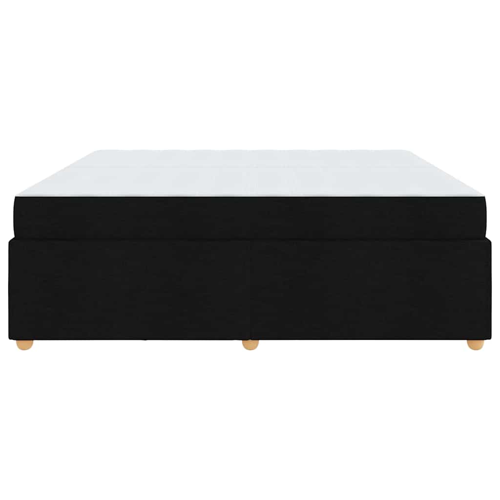 Struttura del letto con materasso Nero 200 x 200 cm Tessuto