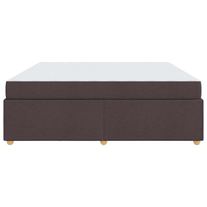 Struttura del letto Marrone Scuro 200 x 200 cm Tessuto