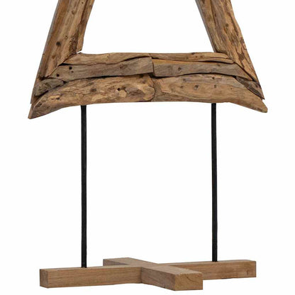Albero di Natale Marrone 90 cm Legno massello di teak | homemem39