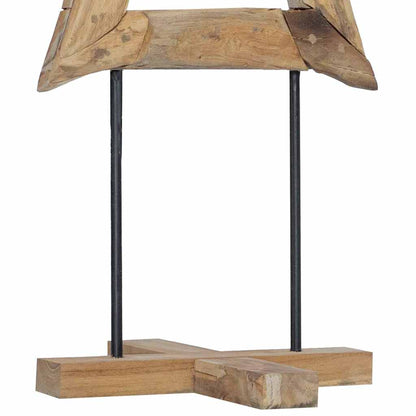 Albero di Natale Marrone 120 cm Legno massello di teak | homemem39