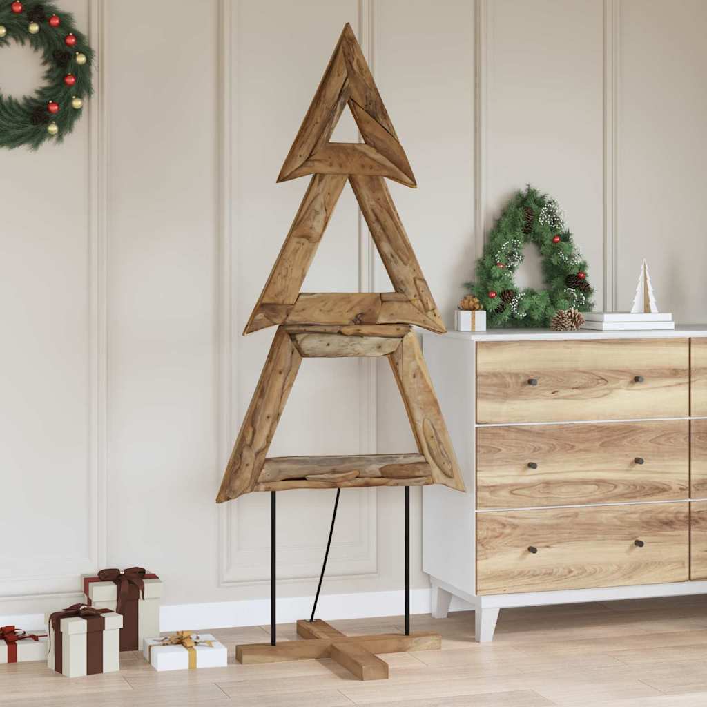 Albero di Natale Marrone 181 cm Legno massello di teak | homemem39