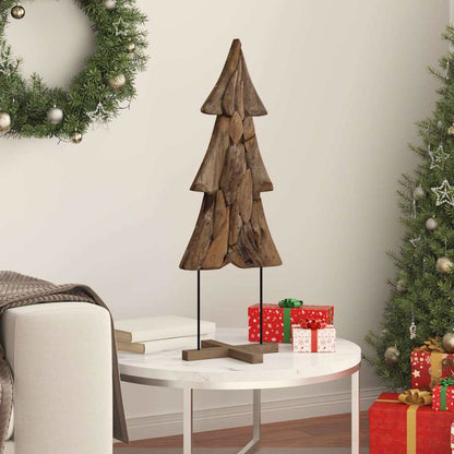 Albero di Natale Marrone 90 cm Legno massello di teak | homemem39