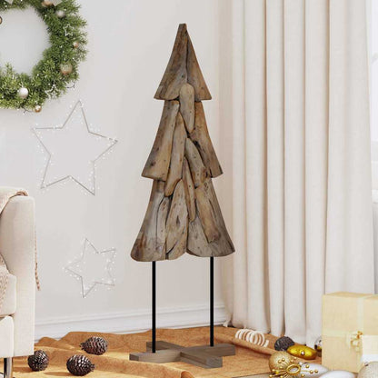 Albero di Natale Marrone 121 cm Legno massello di teak | homemem39