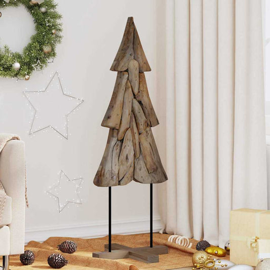 Albero di Natale Marrone 121 cm Legno massello di teak | homemem39