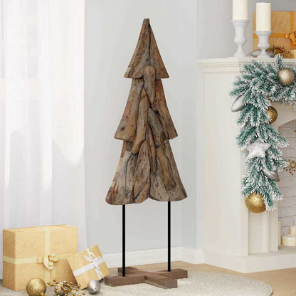 Albero di Natale Marrone 121 cm Legno massello di teak | homemem39