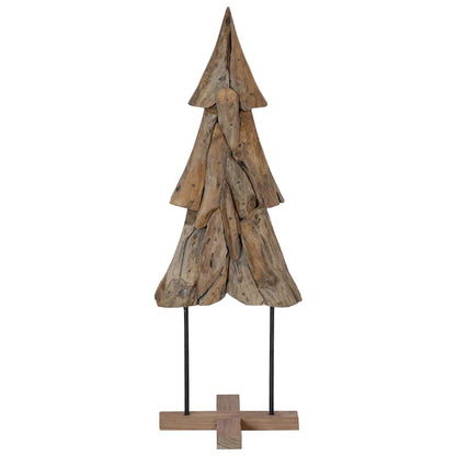 Albero di Natale Marrone 121 cm Legno massello di teak | homemem39