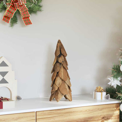 Albero di Natale Marrone 51 cm Legno massello di teak