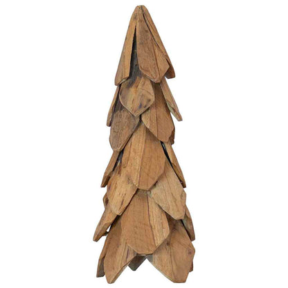 Albero di Natale Marrone 51 cm Legno massello di teak