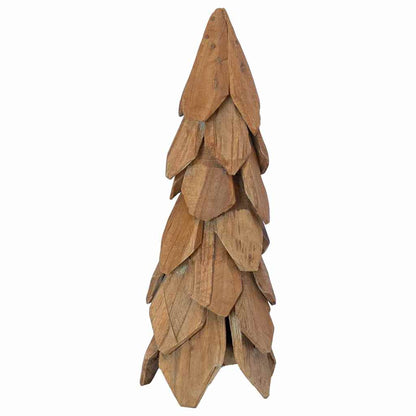 Albero di Natale Marrone 51 cm Legno massello di teak | homemem39