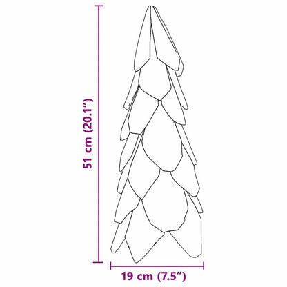Albero di Natale Marrone 51 cm Legno massello di teak