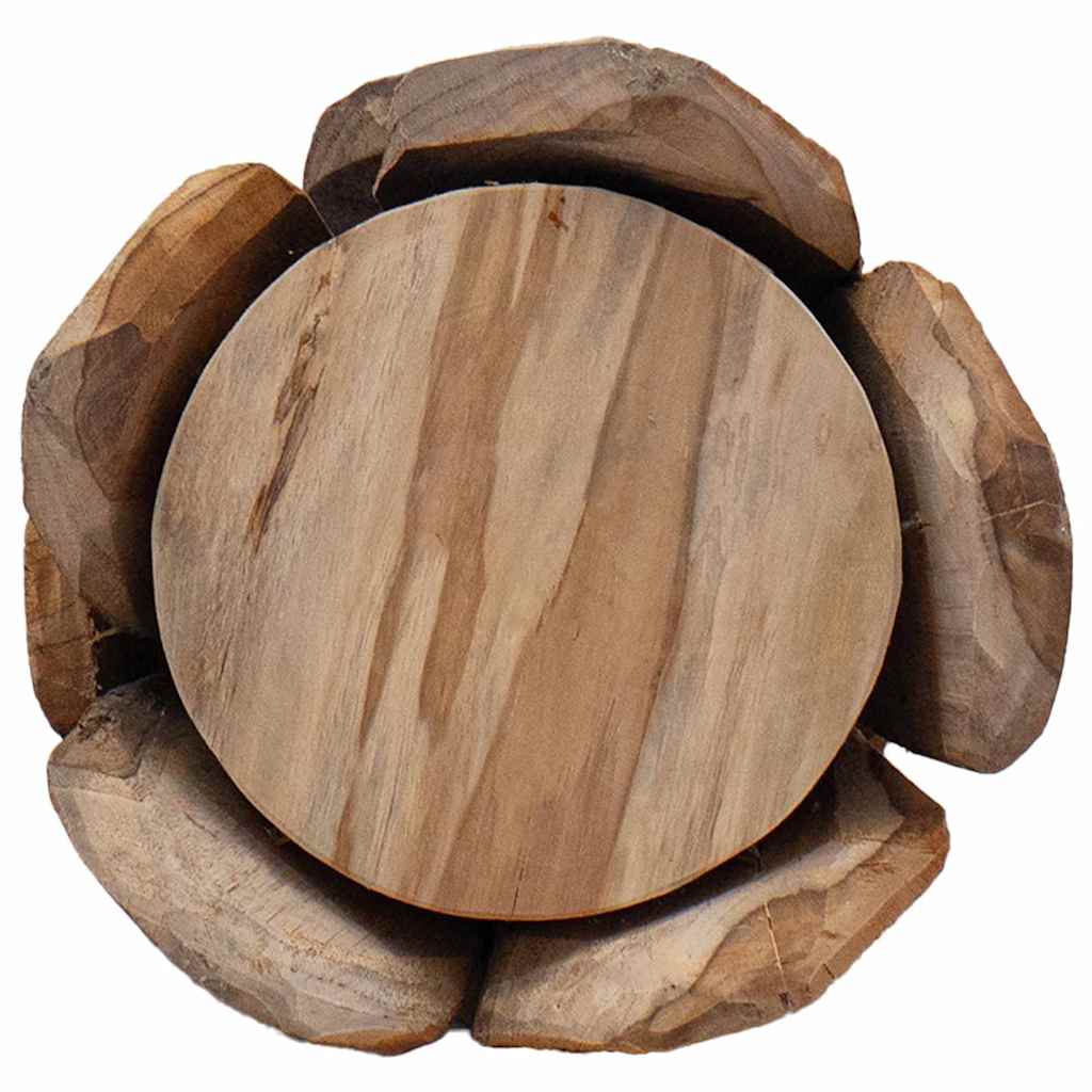Albero di Natale Marrone 80 cm Legno massello di teak | homemem39
