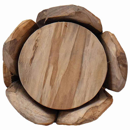 Albero di Natale Marrone 80 cm Legno massello di teak | homemem39