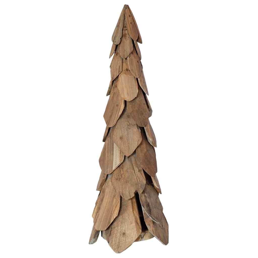 Albero di Natale Marrone 80 cm Legno massello di teak | homemem39