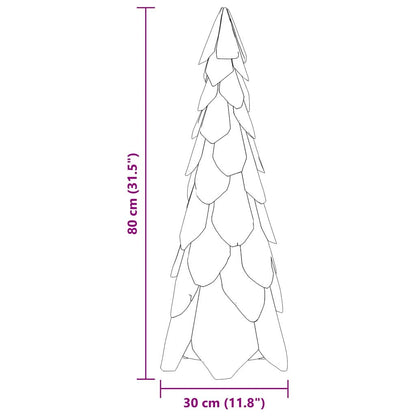 Albero di Natale Marrone 80 cm Legno massello di teak | homemem39