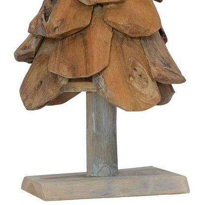 Albero di Natale Marrone 61 cm Legno massello di teak