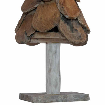 Albero di Natale Marrone 91 cm Legno massello di teak