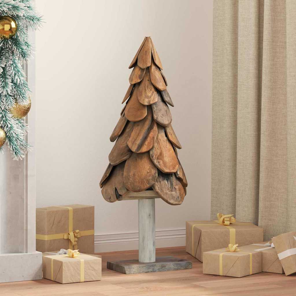 Albero di Natale Marrone 91 cm Legno massello di teak | homemem39