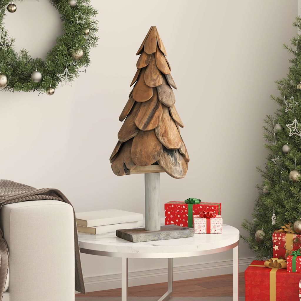 Albero di Natale Marrone 91 cm Legno massello di teak | homemem39