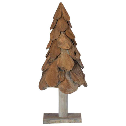 Albero di Natale Marrone 91 cm Legno massello di teak | homemem39