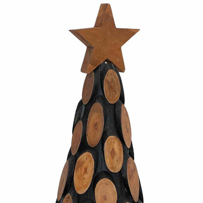 Albero di Natale Marrone 90 cm Legno massello di teak | homemem39