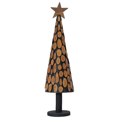 Albero di Natale Marrone 120 cm Legno massello di teak | homemem39