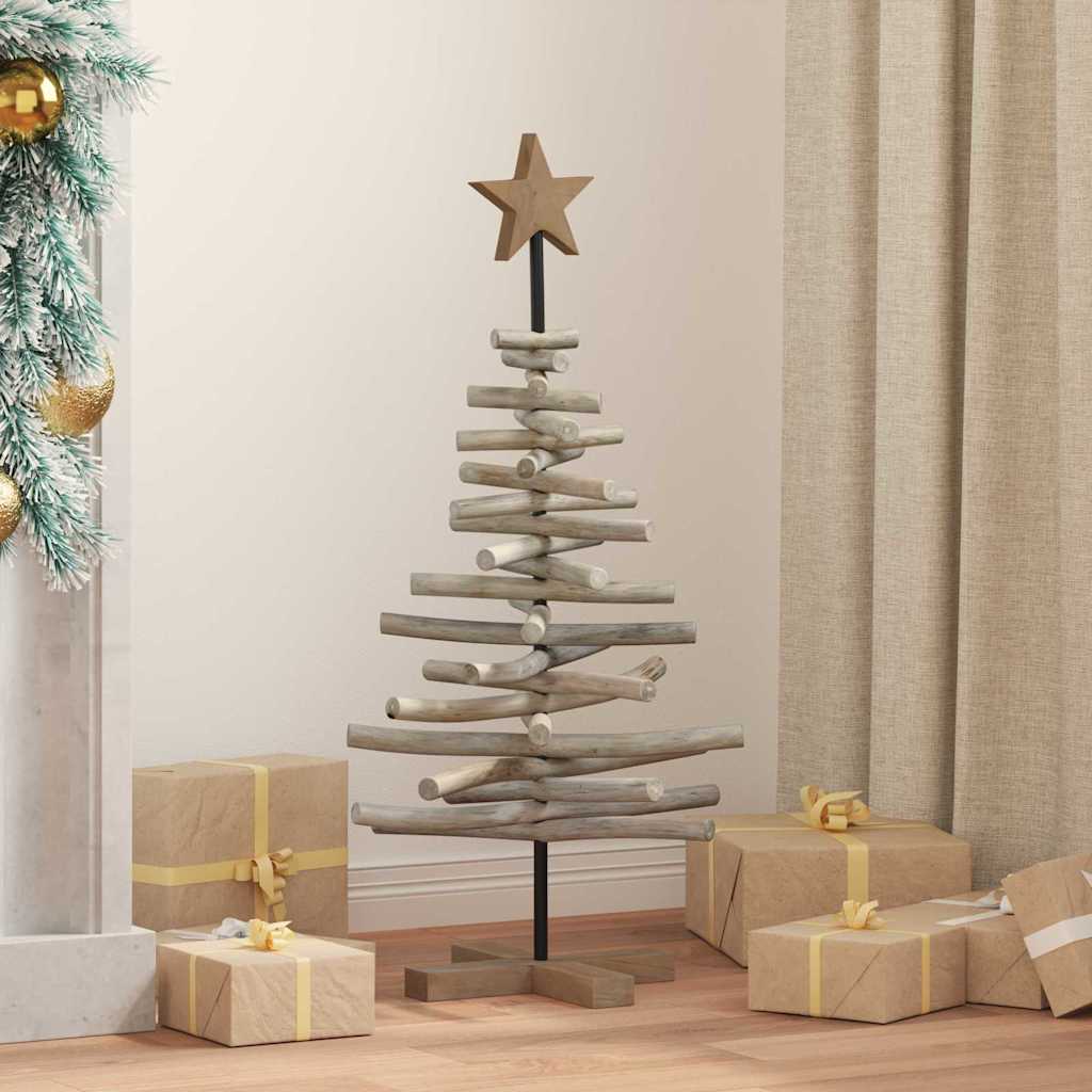 Albero di Natale Marrone 90 cm Legno massello di teak | homemem39