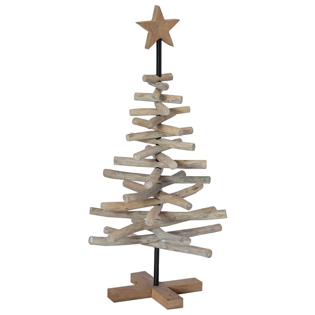 Albero di Natale Marrone 90 cm Legno massello di teak | homemem39