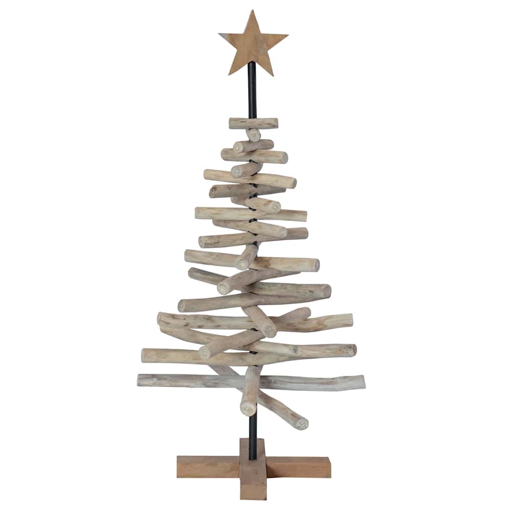Albero di Natale Marrone 90 cm Legno massello di teak | homemem39