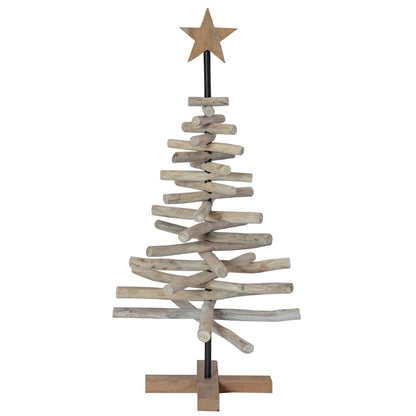 Albero di Natale Marrone 90 cm Legno massello di teak | homemem39