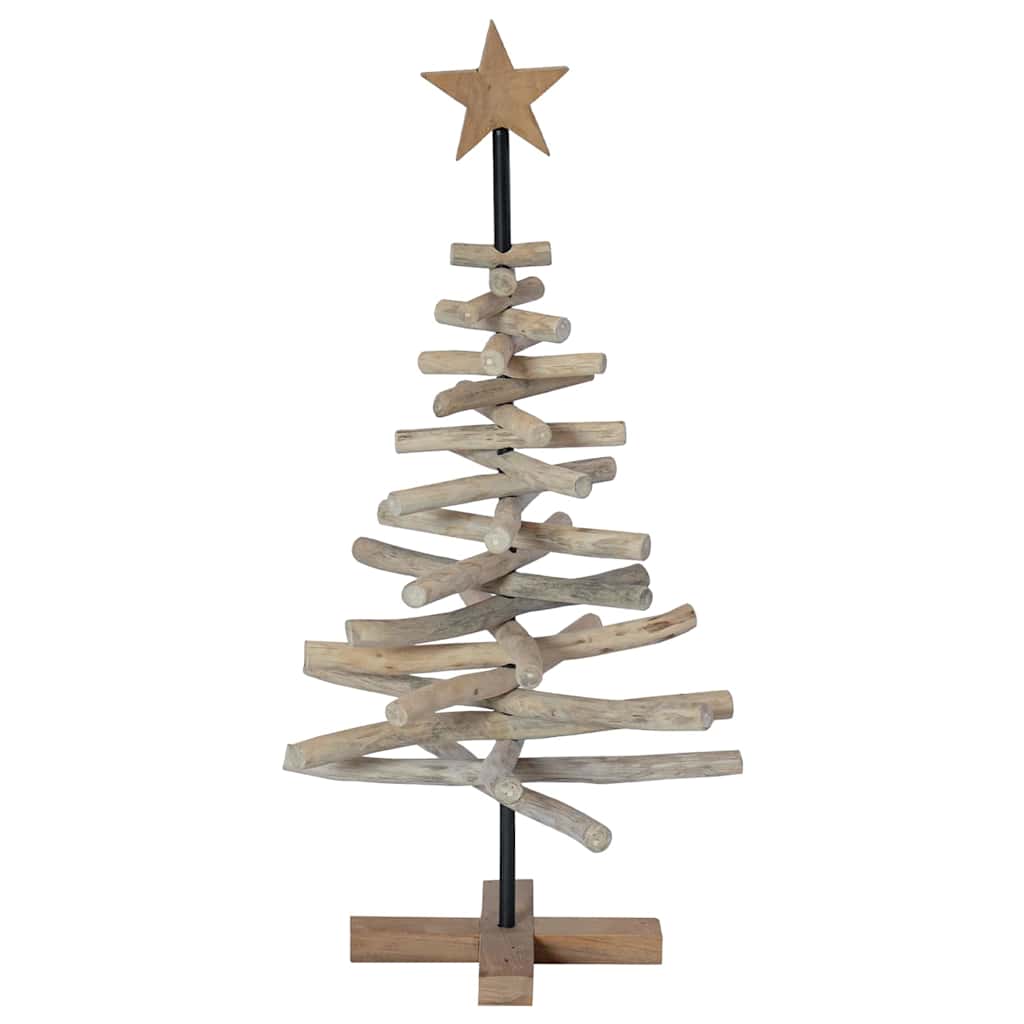 Albero di Natale Marrone 90 cm Legno massello di teak | homemem39