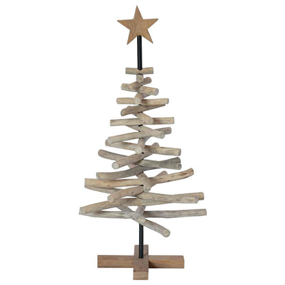 Albero di Natale Marrone 90 cm Legno massello di teak | homemem39